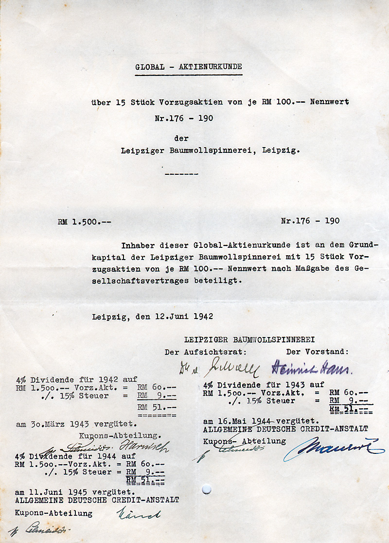 Baumwollspinnerei in Leipzig